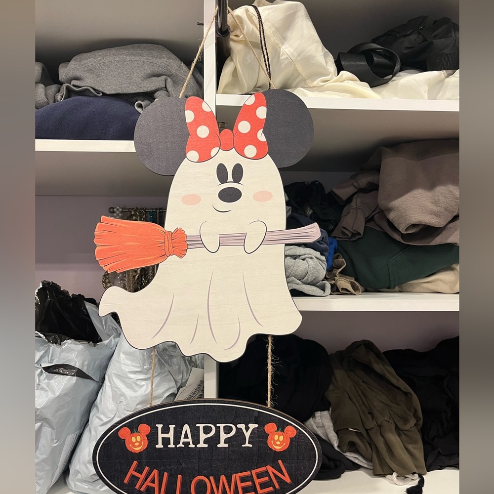 Disney happy Halloween sign